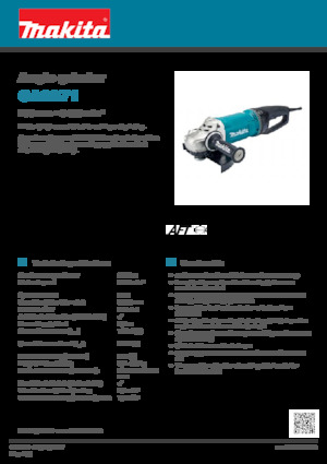 Haakse slijpmachines Makita GA9071