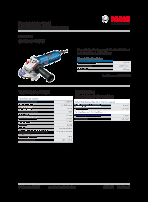 Haakse slijpmachines Bosch GWS 13-125 CI