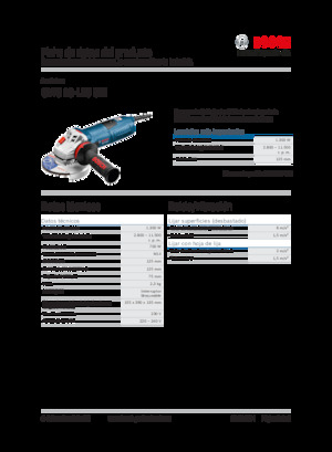 Haakse slijpmachines Bosch GWS 13-125 CIE