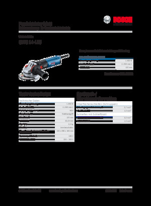 Haakse slijpmachines Bosch GWS 14-125