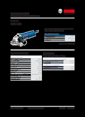 Haakse slijpmachines Bosch GWS 1400