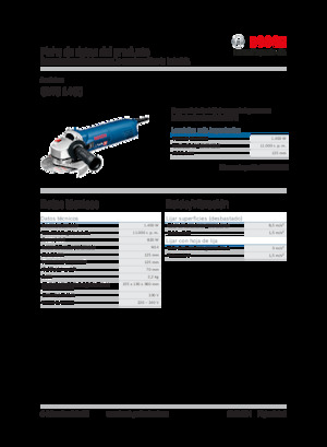 Haakse slijpmachines Bosch GWS 1400