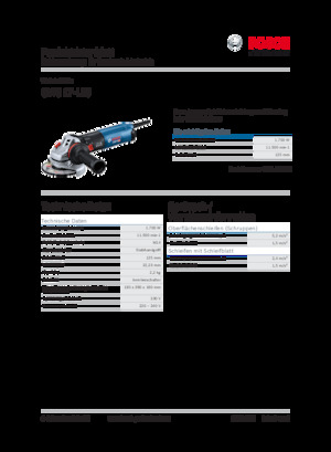 Haakse slijpmachines Bosch GWS 17-125