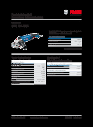 Haakse slijpmachines Bosch GWS 18-125 SL