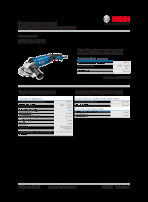 Haakse slijpmachines Bosch GWS 18-125 SL
