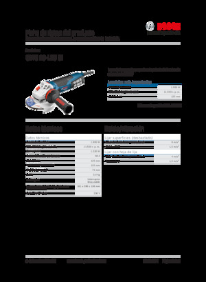 Haakse slijpmachines Bosch GWS 19-125 CI