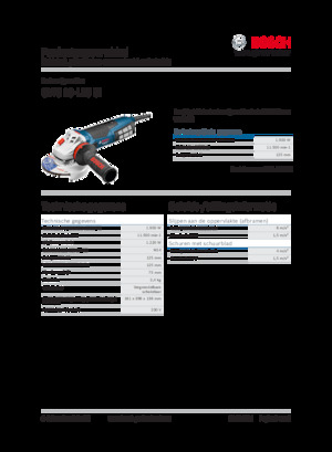 Haakse slijpmachines Bosch GWS 19-125 CI