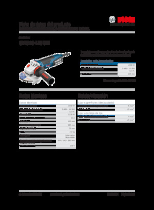 Haakse slijpmachines Bosch GWS 19-125 CIE