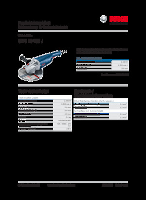 Haakse slijpmachines Bosch GWS 20-230 J