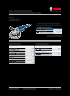 Haakse slijpmachines Bosch GWS 20-230 J