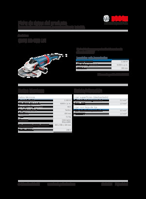 Haakse slijpmachines Bosch GWS 22-230 LVI