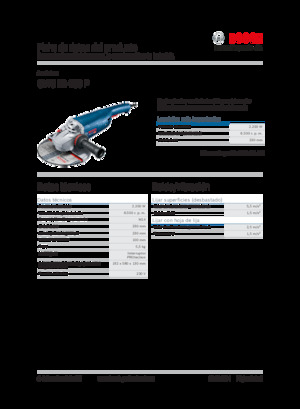 Haakse slijpmachines Bosch GWS 22-230 P