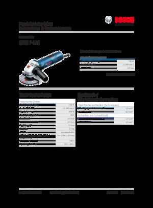 Haakse slijpmachines Bosch GWS 7-115