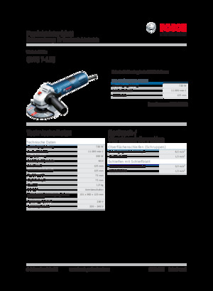 Haakse slijpmachines Bosch GWS 7-125