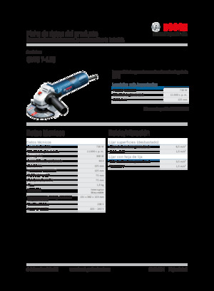 Haakse slijpmachines Bosch GWS 7-125