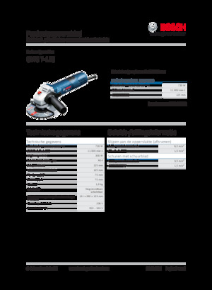 Haakse slijpmachines Bosch GWS 7-125