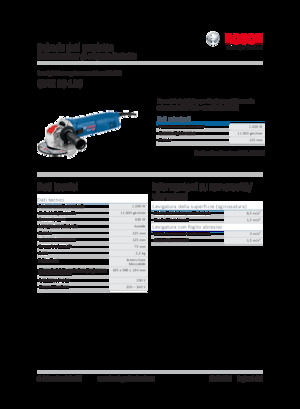 Haakse slijpmachines Bosch GWX 10-125