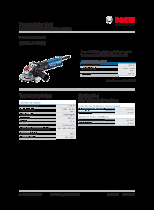 Haakse slijpmachines Bosch GWX 14-125 S