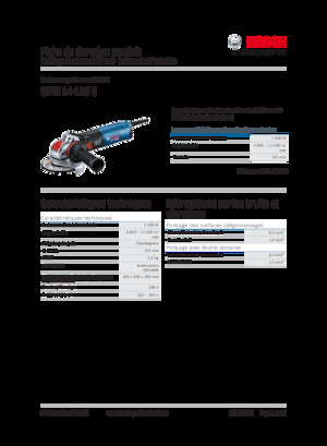 Haakse slijpmachines Bosch GWX 14-125 S