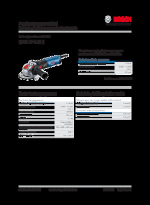 Haakse slijpmachines Bosch GWX 17-125 S