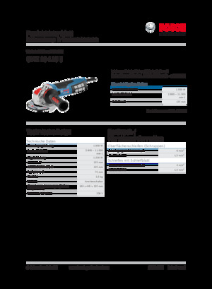 Haakse slijpmachines Bosch GWX 19-125 S