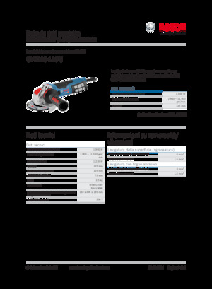 Haakse slijpmachines Bosch GWX 19-125 S