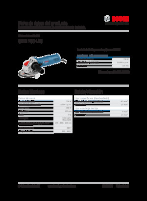 Haakse slijpmachines Bosch GWX 750-125