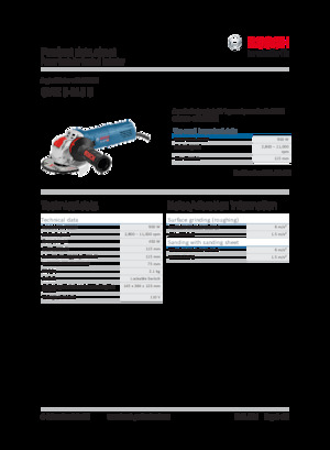 Haakse slijpmachines Bosch GWX 9-115 S