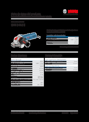 Haakse slijpmachines Bosch GWX 9-115 S