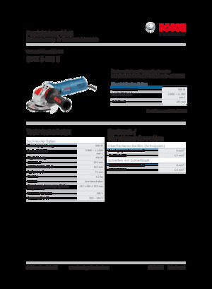 Haakse slijpmachines Bosch GWX 9-125 S