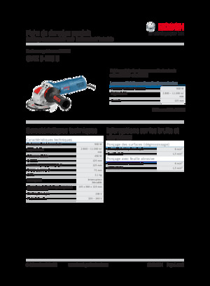 Haakse slijpmachines Bosch GWX 9-125 S
