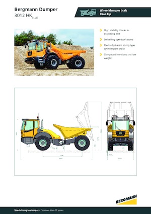 Kiepwagens Bergmann 3012HK Plus