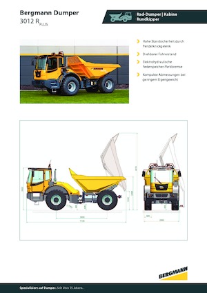 Kiepwagens Bergmann 3012R Plus
