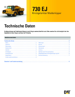 Kiepwagens Caterpillar 730 EJ