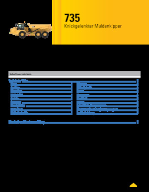 Kiepwagens Caterpillar 735-04A
