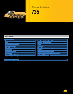Kiepwagens Caterpillar 735-04A