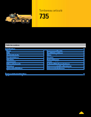Kiepwagens Caterpillar 735-04A