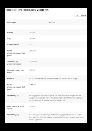 Kiepwagens Caterpillar 735-04A