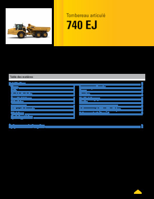 Kiepwagens Caterpillar 740 EJ