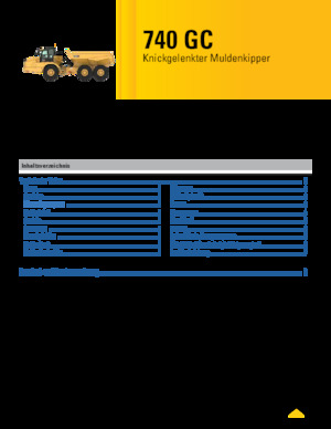 Kiepwagens Caterpillar 740 GC