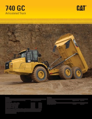 Kiepwagens Caterpillar 740 GC