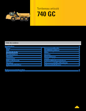 Kiepwagens Caterpillar 740 GC