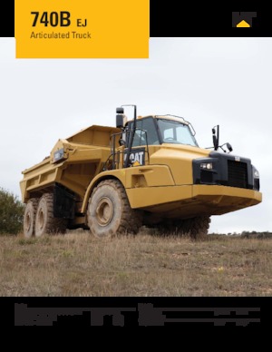 Kiepwagens Caterpillar 740B-EJ