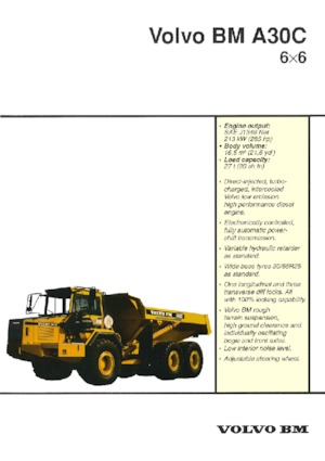 Kiepwagens Volvo A30C 6x6