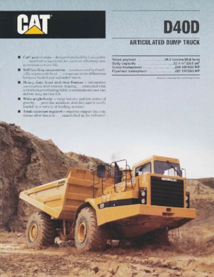 Kiepwagens Caterpillar D 40 D