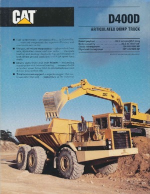 Kiepwagens Caterpillar D400D