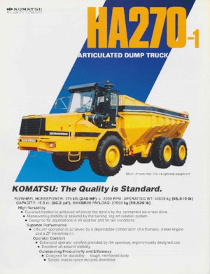 Kiepwagens Komatsu HA270-1