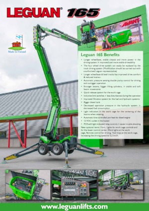 Knikarmhoogwerkers op wielen Leguan 165 