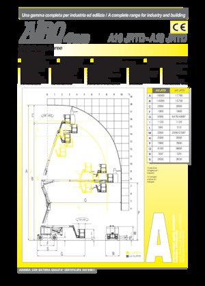 Knikarmhoogwerkers op wielen AIRO A16 JRTD