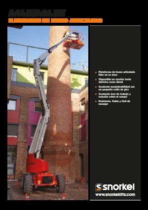 Knikarmhoogwerkers op wielen Snorkel A46JE